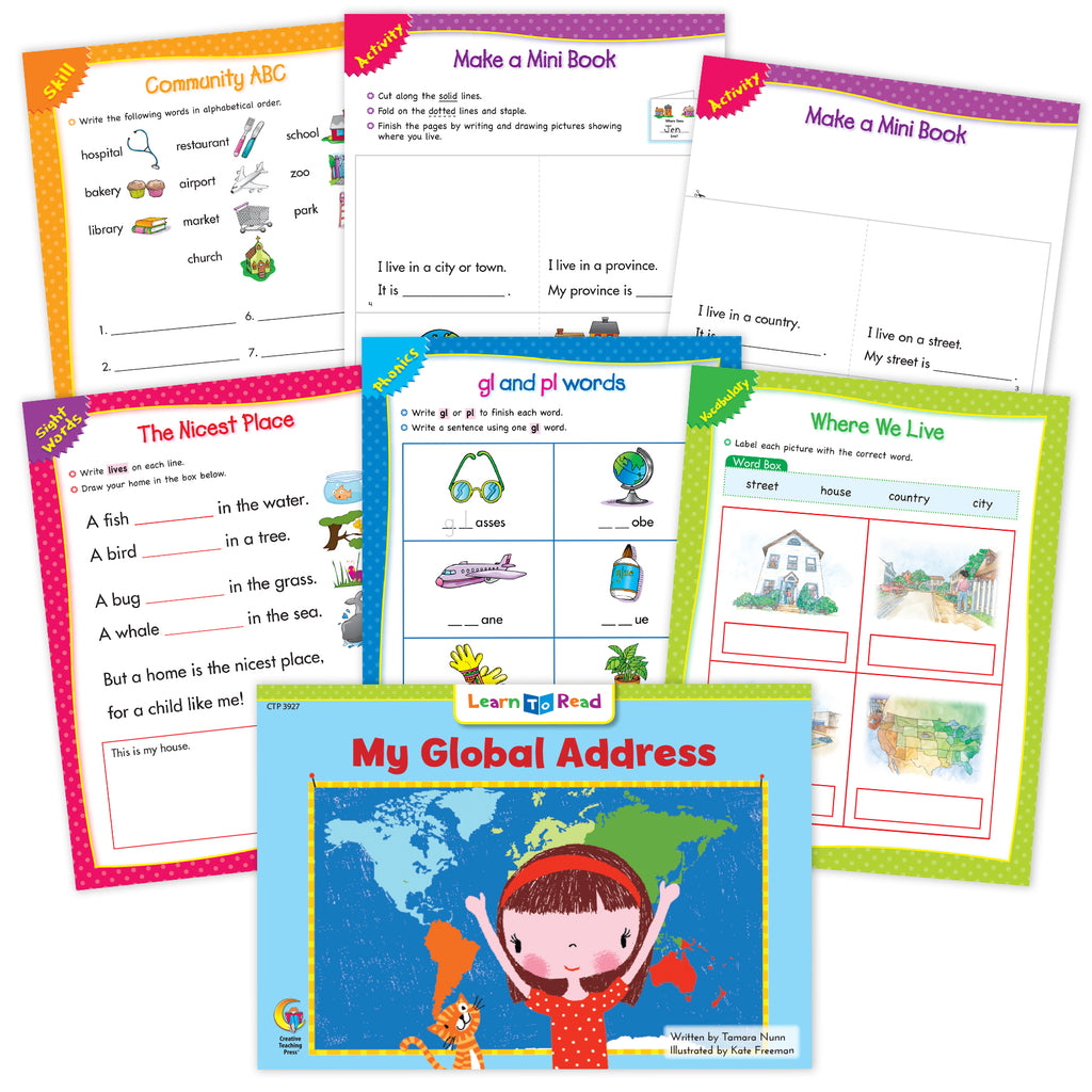 My Global Address Ebook & Worksheets