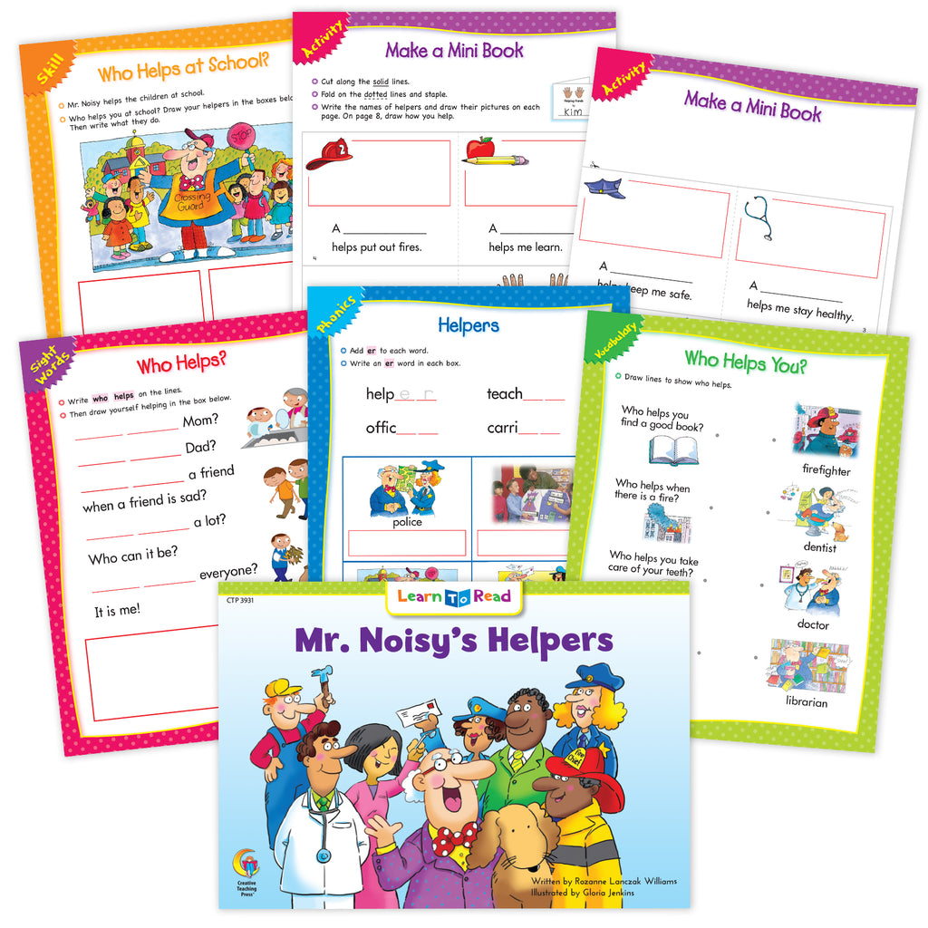 Mr. Noisy's Helpers Worksheets