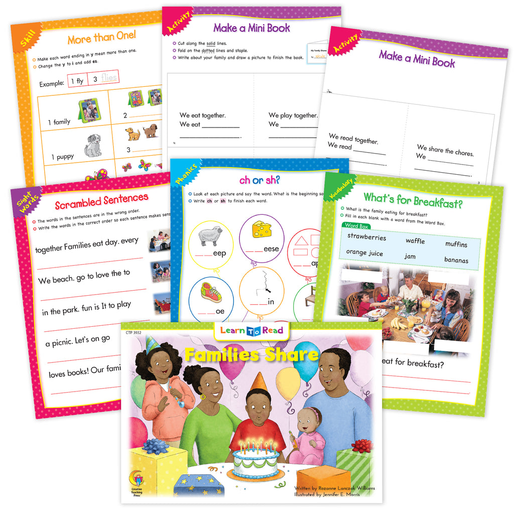 Families Share Ebook & Worksheets