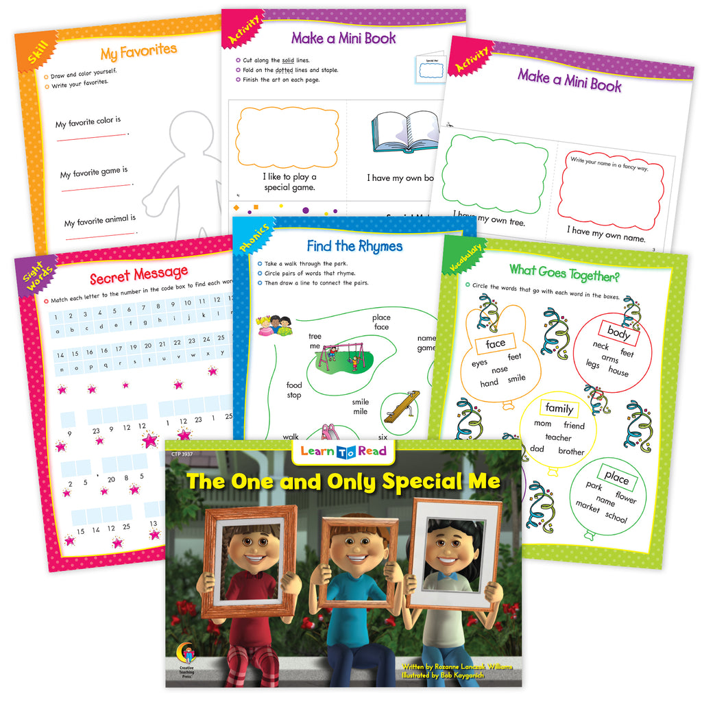 The One and Only Special Me Worksheets
