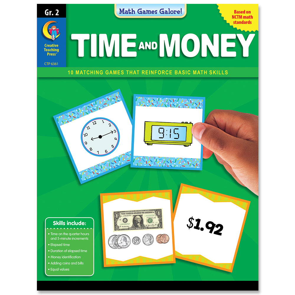 Math Games Galore: Time and Money, Gr. 2, eBook