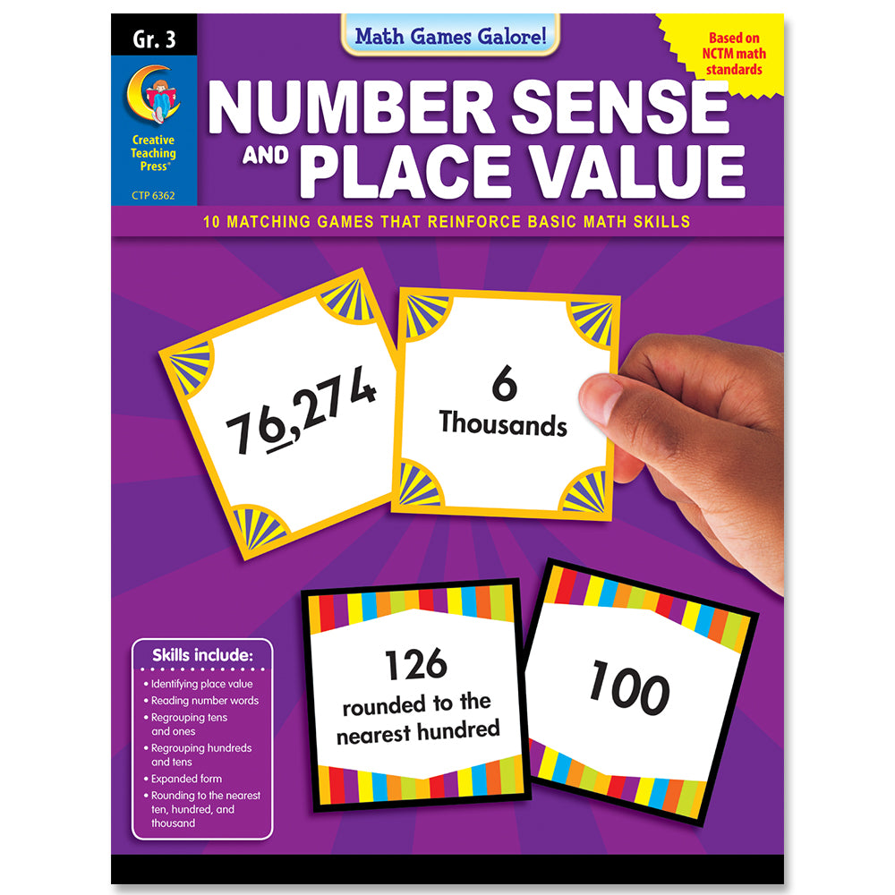 Math Games Galore: Number Sense and Place Value, Gr. 3, eBook