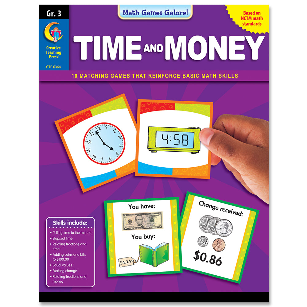 Math Games Galore: Time and Money, Gr. 3, eBook