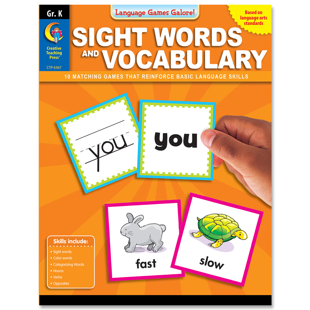 Language Games Galore: Sight Words and Vocabulary, Gr. K, eBook