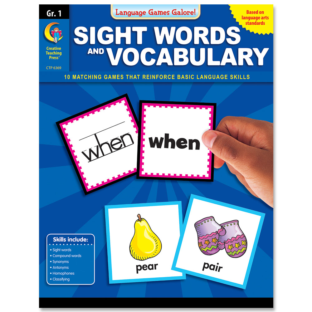 Language Games Galore: Sight Words and Vocabulary, Gr. 1, eBook