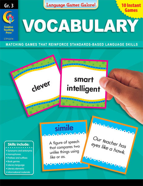 Language Games Galore: Vocabulary, Gr. 3, eBook