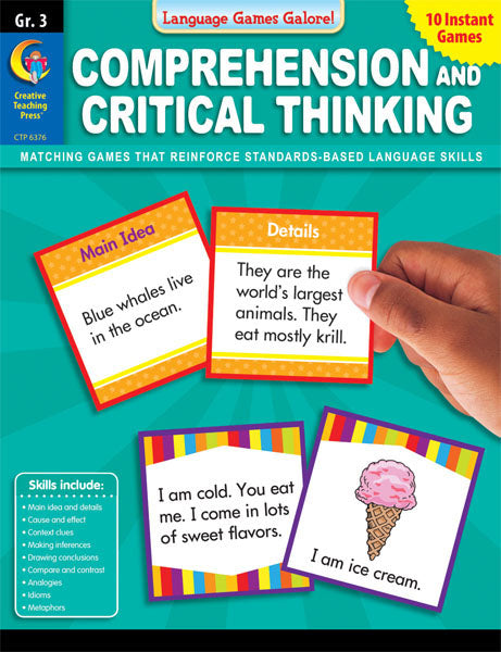 Language Games Galore: Comprehension and Critical Thinking, Gr. 3, eBook