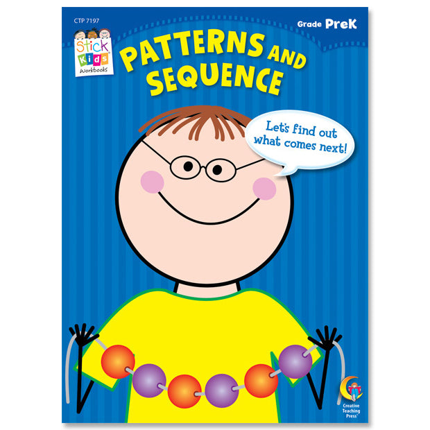 Patterns and Sequence Stick Kids Workbook, Grade PreK eBook