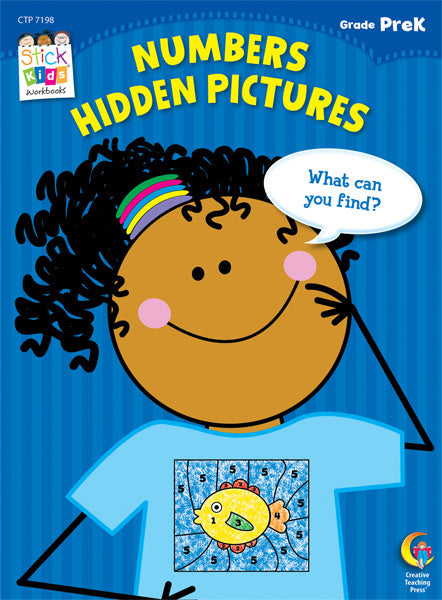 Numbers: Hidden Objects Stick Kids Workbook, Grade PreK eBook