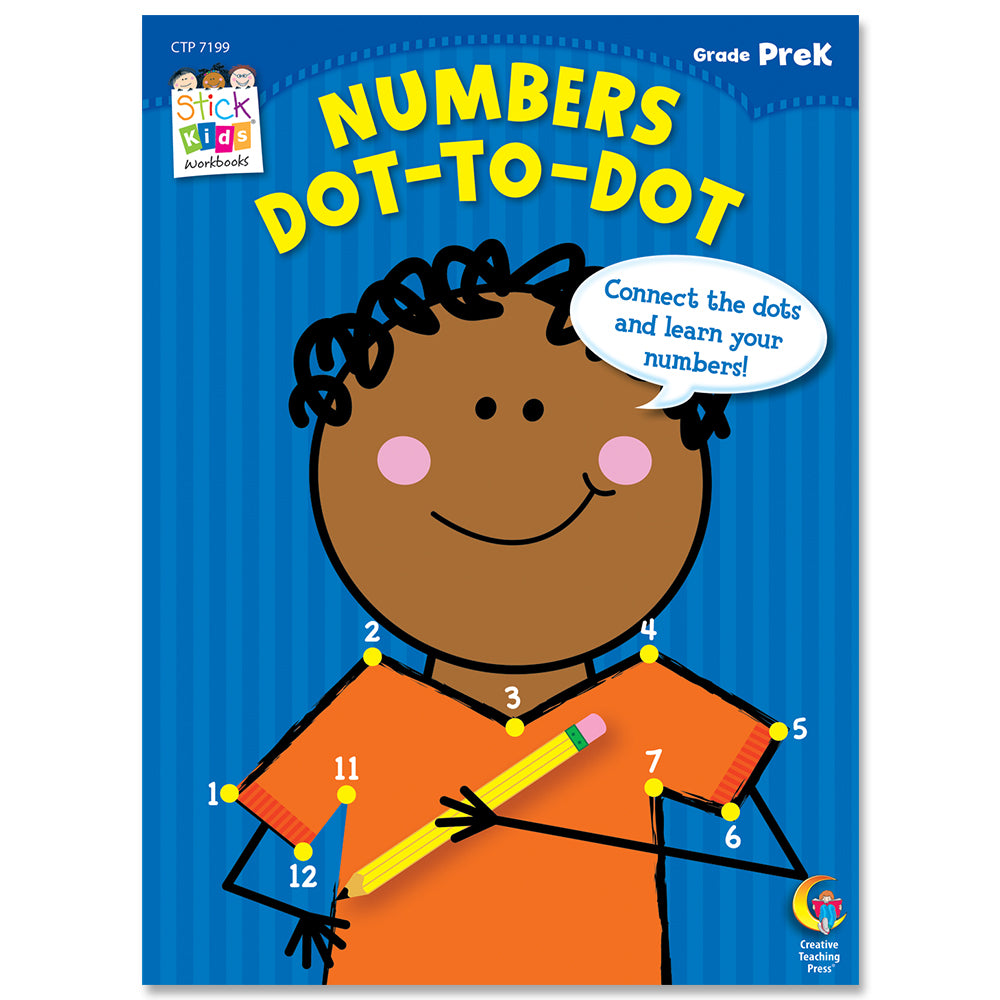 Numbers: Dot-to-Dot Stick Kids Workbook, Grade PreK eBook