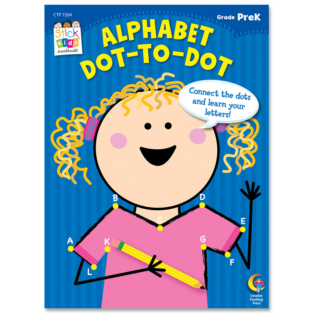 Alphabet: Dot-to-Dot Stick Kids Workbook, Grade PreK eBook