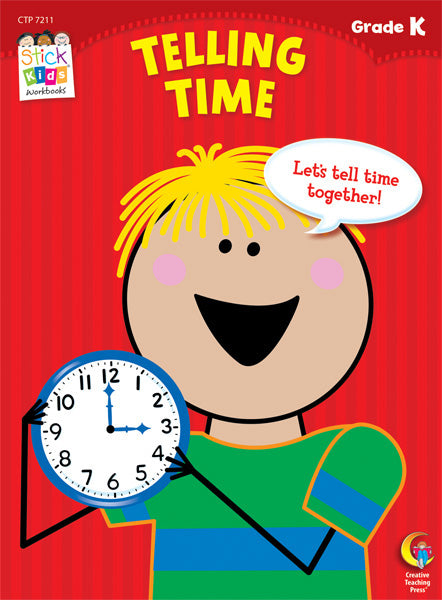 Telling Time Stick Kids Workbook, Grade K eBook