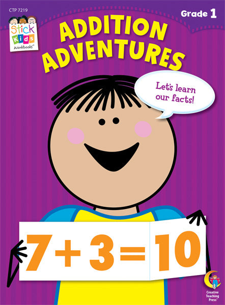 Addition Adventures Stick Kids Workbook, Grade 1 eBook
