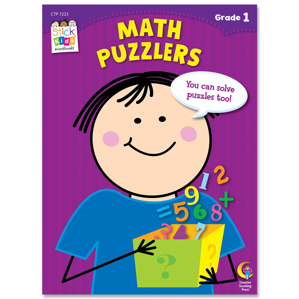 Math Puzzlers Stick Kids Workbook, Grade 1 eBook