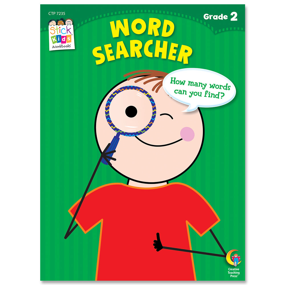 Word Search Stick Kids Workbook, Grade 2 eBook