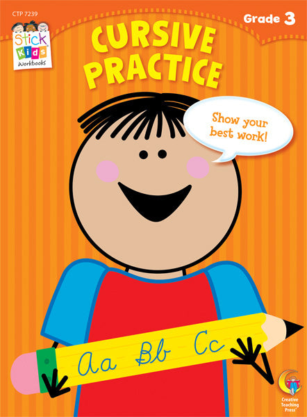Cursive Practice Stick Kids Workbook, Grade 3 eBook