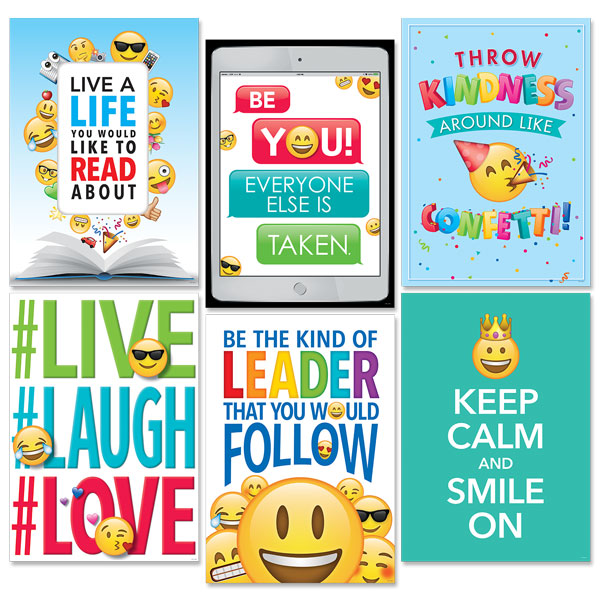 Emoji Fun Inspire U 6-Poster Convenience Pack