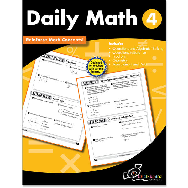 Daily Math Workbook, Grade 4