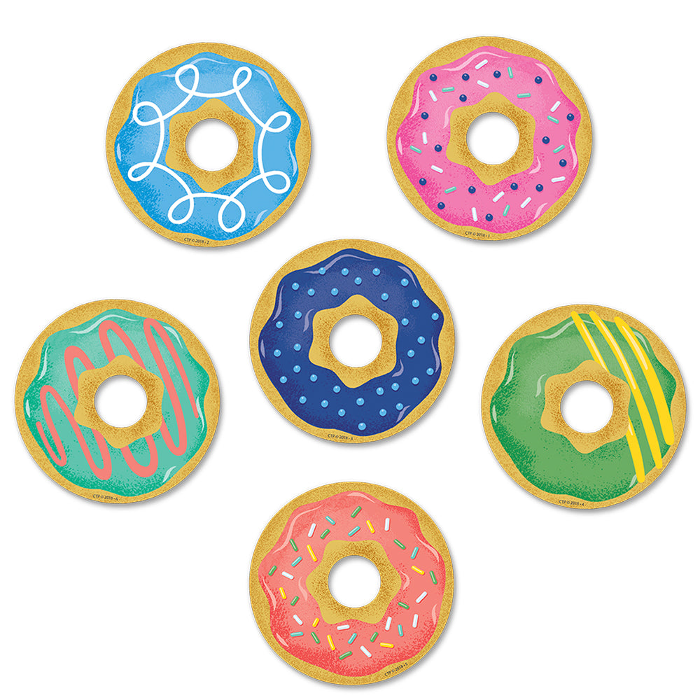 Mid-Century Mod Donuts 3" Designer Cut-Outs