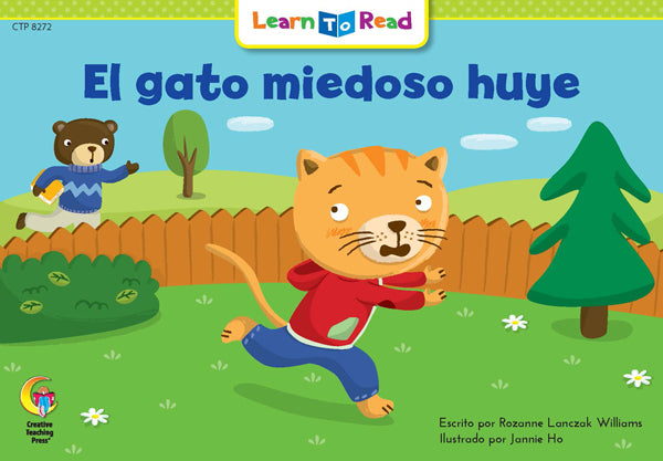 Spanish Reader: El gato miedoso huye