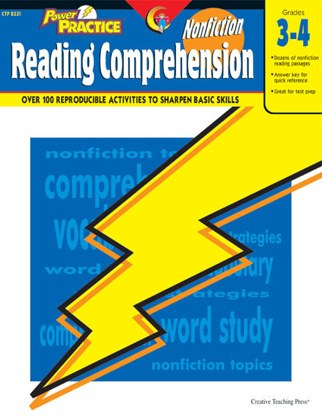 Power Practice: Nonfiction Reading Comprehension, Gr. 3-4, Open eBook