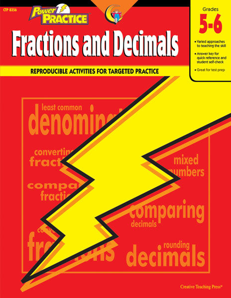 Power Practice: Fractions and Decimals, Gr. 5-6, eBook