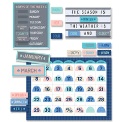 Calm & Cool Calendar Set Bulletin Board