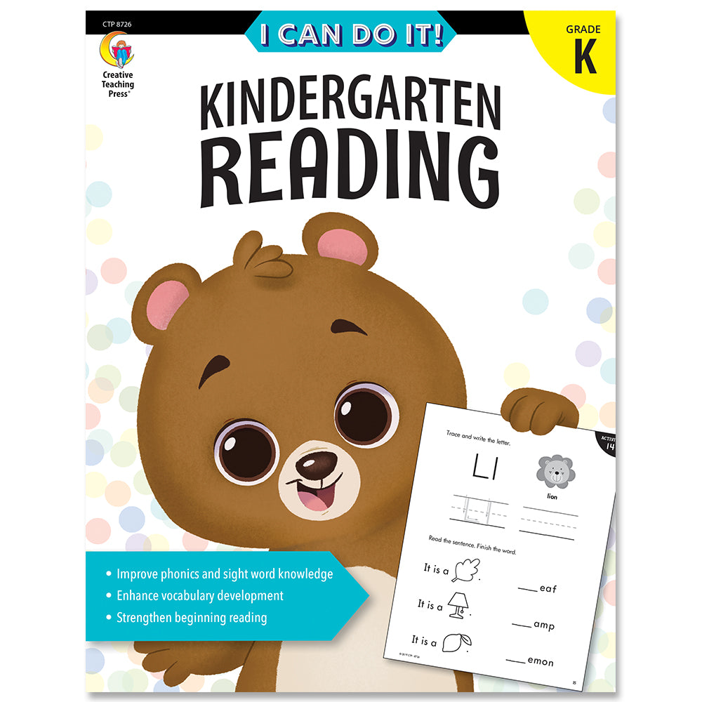 I Can Do It! Kindergarten Reading eBook