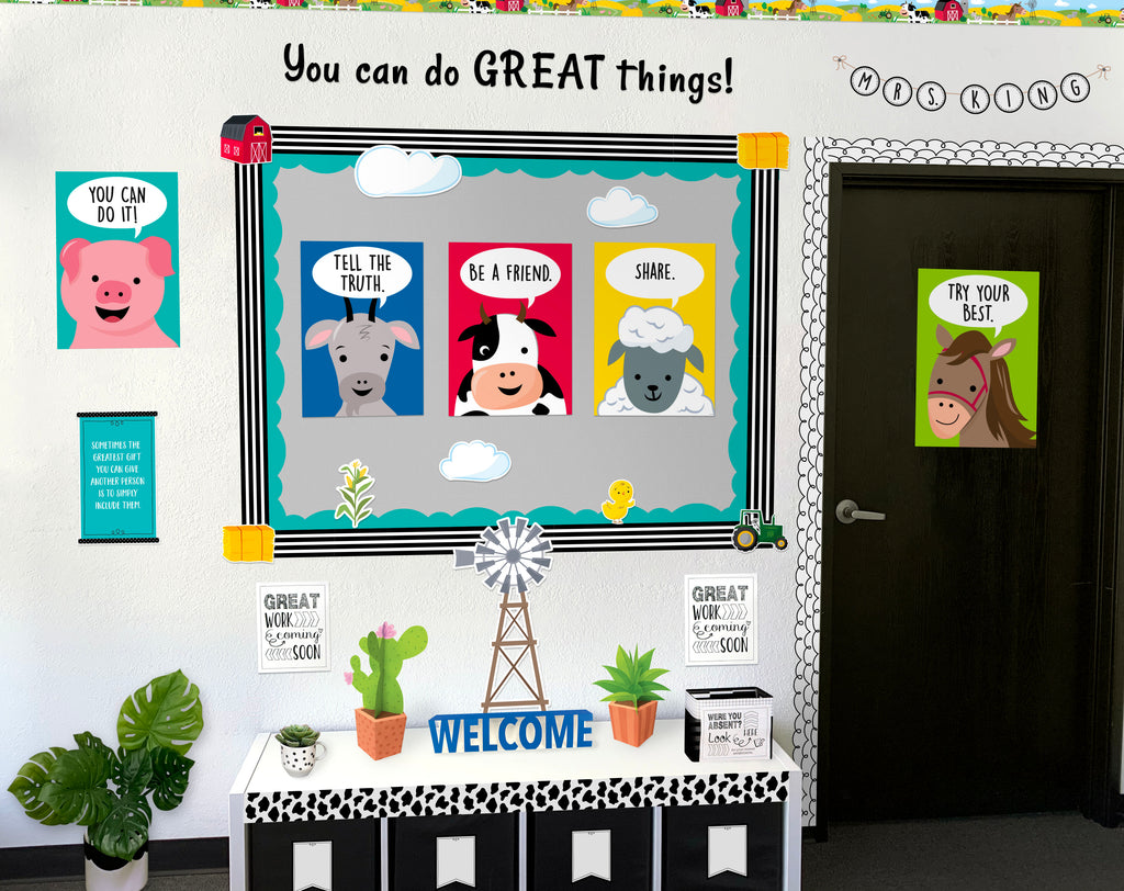 3D Pop Classroom Headlines Bulletin Board