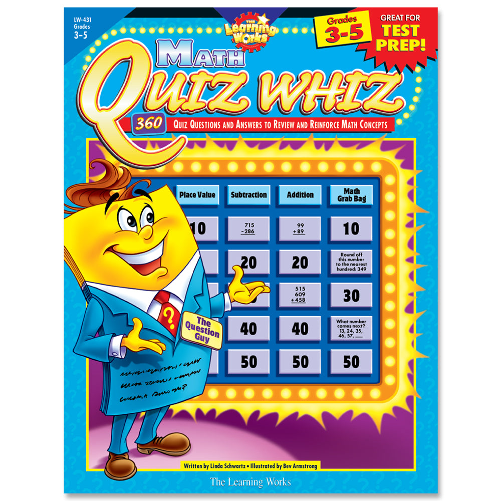 Math Quiz Whiz, Gr. 3-5, eBook