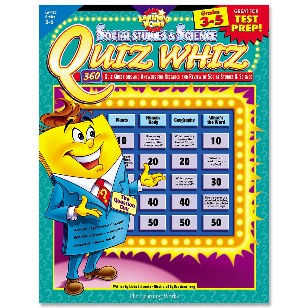 Social Studies & Science Quiz Whiz, Gr. 3-5, eBook