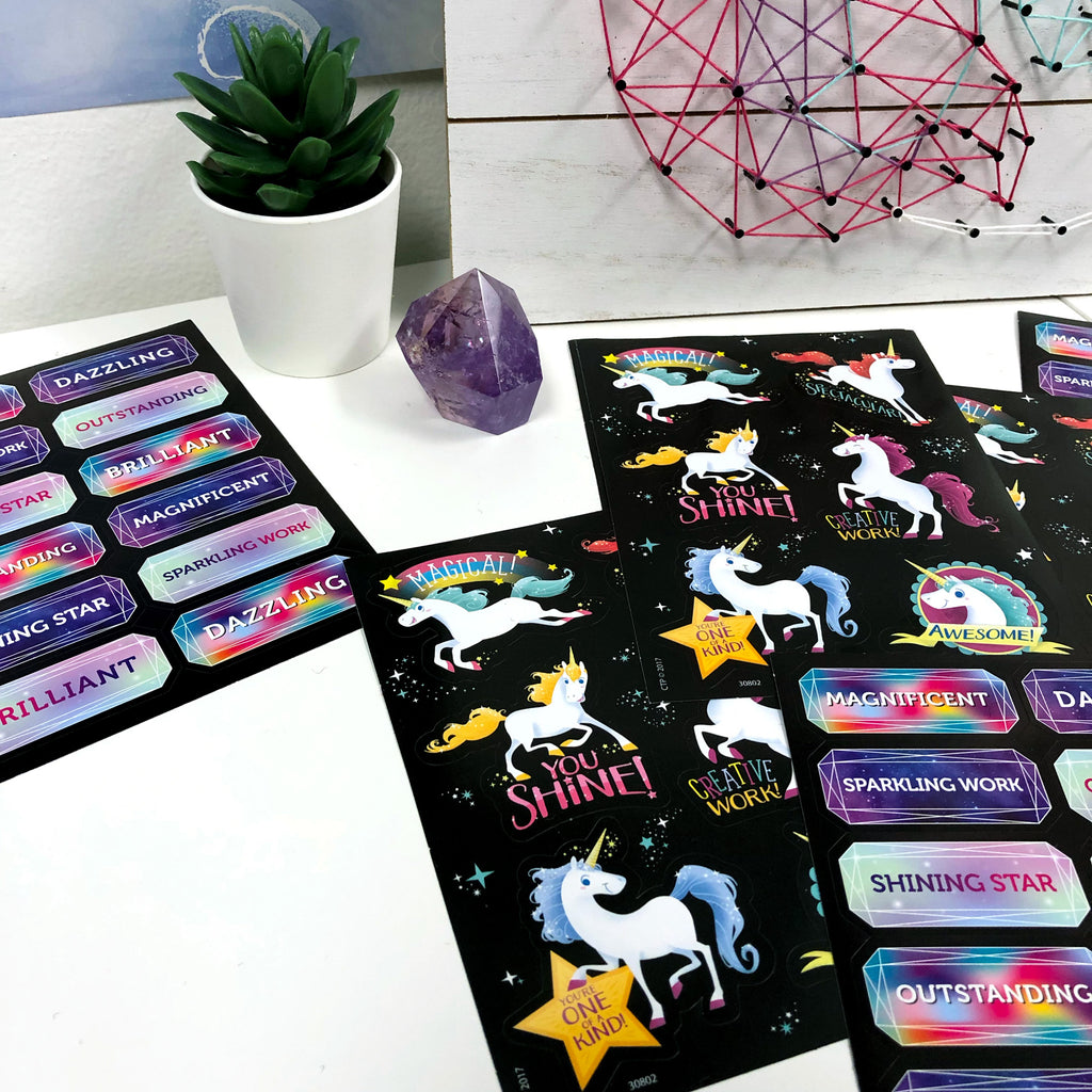 Packaged Fuzzy Stickers for kids, party favor and teacher rewards